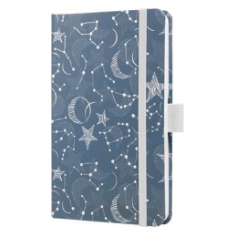 Naptár, A6, heti, 2024, kemény borító, SIGEL "Jolie", Cosmic Fantasy Blue