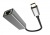 Adapter, USB-C 3.0/Ethernet, AVAX "AD604", fekete-alumínium