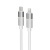 Töltőkábel, USB-A - lightning (Apple), 27W, 1 m, AVAX "CB314 Glowy", fehér