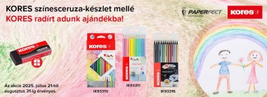 Vásároljon az alábbi Kores színesceruzákból és ajándékba adunk 1db Kores radírt