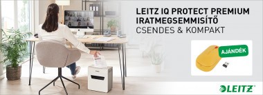 Leitz "IQ Protect" iratmegsemmisítőkhöz garantált ajándékot adunk!