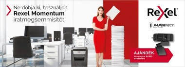 Vásároljon Rexel Momentum iratmegsemmisítőt és megajándékozzuk!
